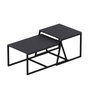Hanah Home Mesa de Centro Antracita con Estantes